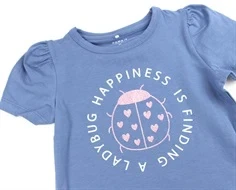 Name It coronet blue ladybug top